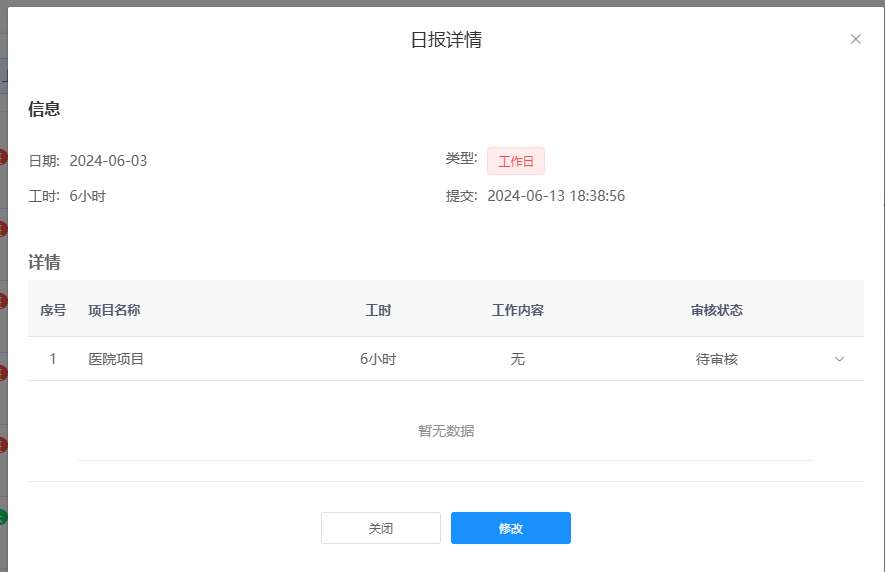 提交工时